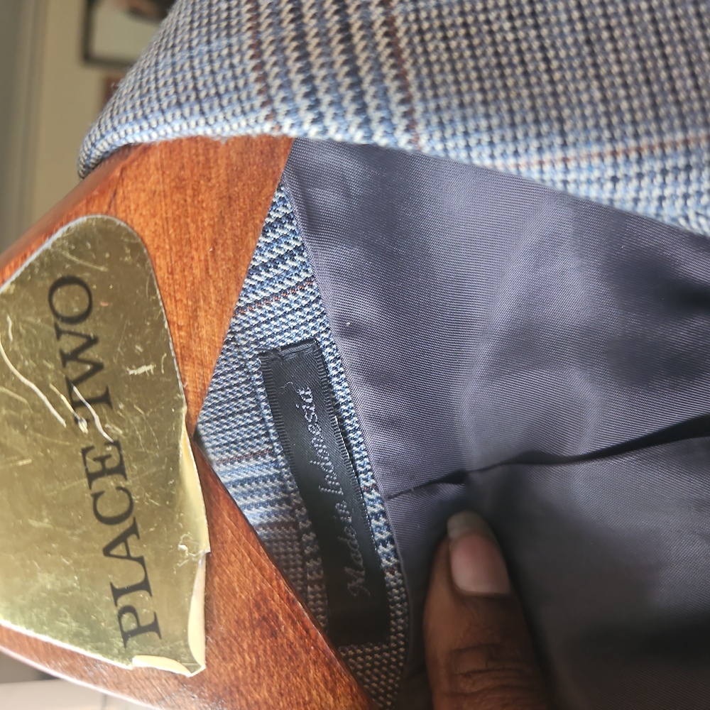 IZOD Blue and Gray Men's Blazer